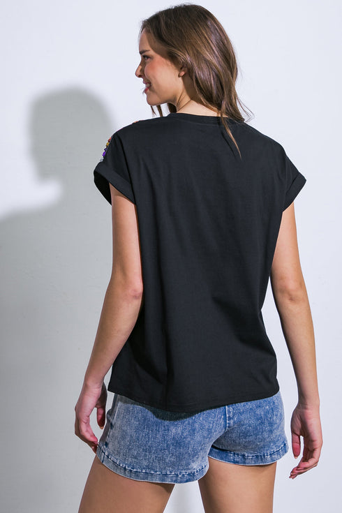 how-im-feeling-black-knit-top Flying Tomato-Sophia's Style-2